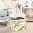 thumbnail image 5 of Storage Box With Lid 16.5x12.6x11.8In Foldable Stacked Household Storage Box Pretty Pink Rose, 5 of 7