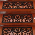thumbnail image 6 of Rubber-Cal 6-Piece New Amsterdam Non-Slip Treads Rubber Step Mats, 9.75 by 29.75-Inch, Black, 6 of 6