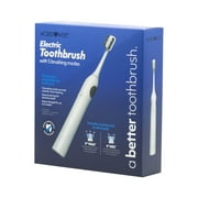 A Better Electric Toothbrush with 2 Brush Heads and Charging Station - White