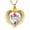 Gold, variant on Red Cardinal Heart Shape Urn Necklace for Ashes Stainless Steel Cremation Jewelry With Crystal W/ Funnel Filler Memorial Jewelry Gifts for Women