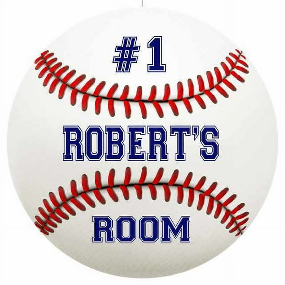 ROBERT'S Bedroom 14" Round Metal Sign Boys Room Wall Decor Gift 100140030048