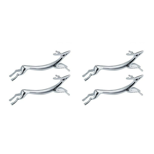 Monstrate Feiqiong, 2 uds., soporte para vajilla, soporte para palillos en miniatura de animales de dibujos animados, soporte para cuchara, plata 8*3 cm 2piezas