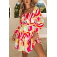 thumbnail image 1 of FOLUNSI Robe Chic à Encolure Carrée Smockée : Flatteuse Manches Bouffantes, 1 of 8