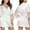 White, variant on zanvin Sleepwear Women Silk Kimono Satin Dressing Gown Bath Robe Lace Lingerie Nightdress