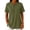 Army Green, variant on Womens Tunic Shirts Button Up V Neck Short Sleeve Blouses Side Split Button Casual Pullover Tunics Loose Tops,3XL
