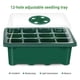 thumbnail image 2 of Bandeja para plántulas de 12 orificios, bandeja para iniciación de semillas, bandejas para cultivo de invernadero, Kit de iniciación de plantas ajustable en humedad con cúpula y Base, 2 of 7