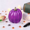 thumbnail image 5 of Cozival Small Realistic Artificial Pumpkin with Vine, Mini Decorative Pumpkin for Fall Home Decor, Thanksgiving ,Table Centerpiece,5x8.5cm, 5 of 7