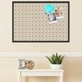 thumbnail image 3 of PinPix 40x28 Custom Cork Bulletin Board  Poster Board Has a Fabric Style Canvas Finish, Framed in Abstract Pattern, by ArtToFrames (PinPix-558), 3 of 5