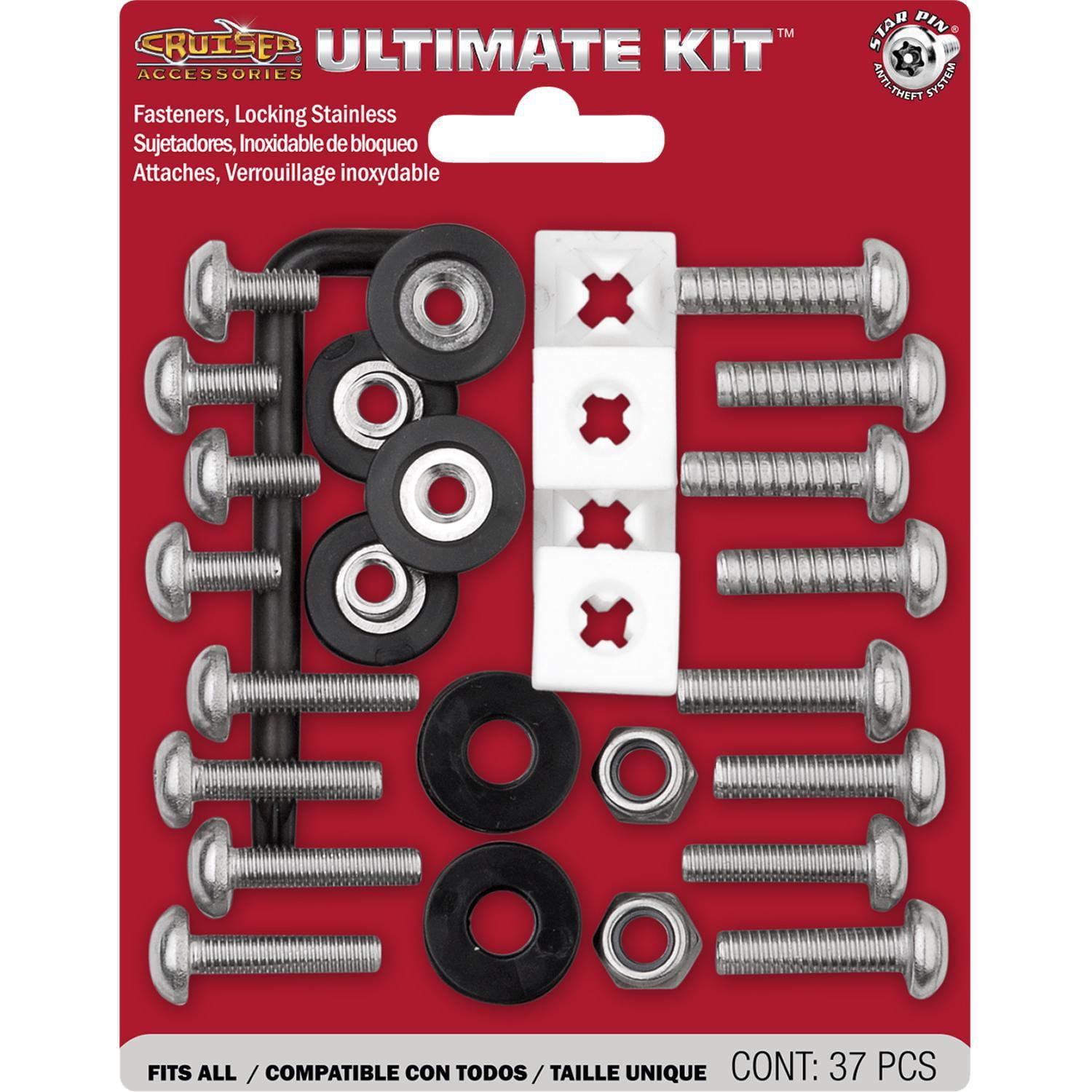 Cruiser Accessories Locking Fasteners, Ultimate Kit Star Pin