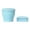 Blue, variant on Travel Cup With Lid (6oz/180ml) Silicone Folding Cup With StainlessSteel Rim Portable Pocket Cup ForMouthwash Hiking Camping,Blue