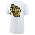 thumbnail image 3 of Men's  White Green Bay Packers Hot Shot T-Shirt, 3 of 3
