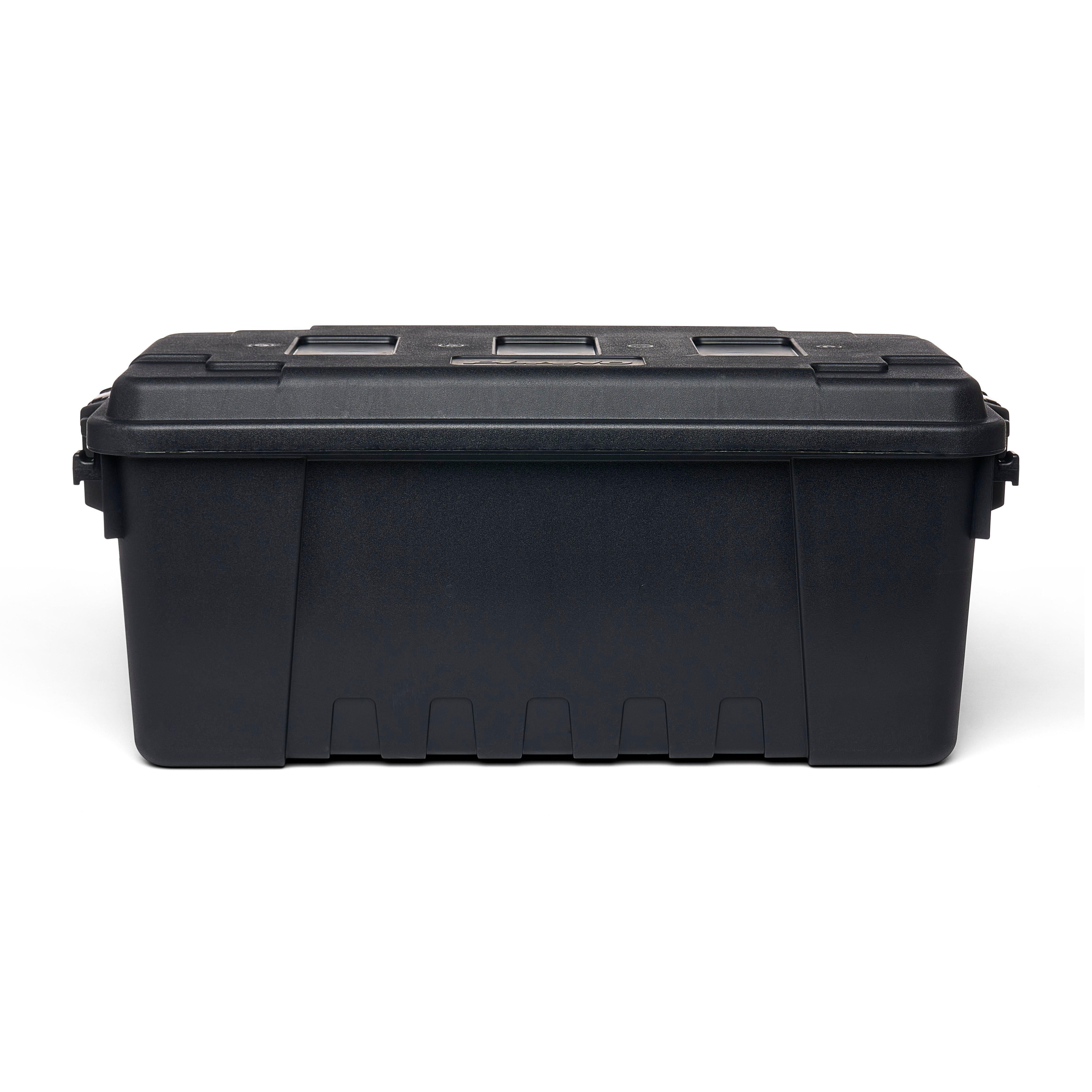Plano Sportsman's Trunk, Black, 17-Gallon Lockable Storage Box