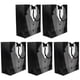 thumbnail image 5 of EeaseMX Bolso de papel práctico, bolsa de regalo elegante, bolsa de regalo, bolsas de recuerdo, bolsa de regalos para festival, fiesta, cumpleaños, boda (negro), 5 uds., 5 of 7