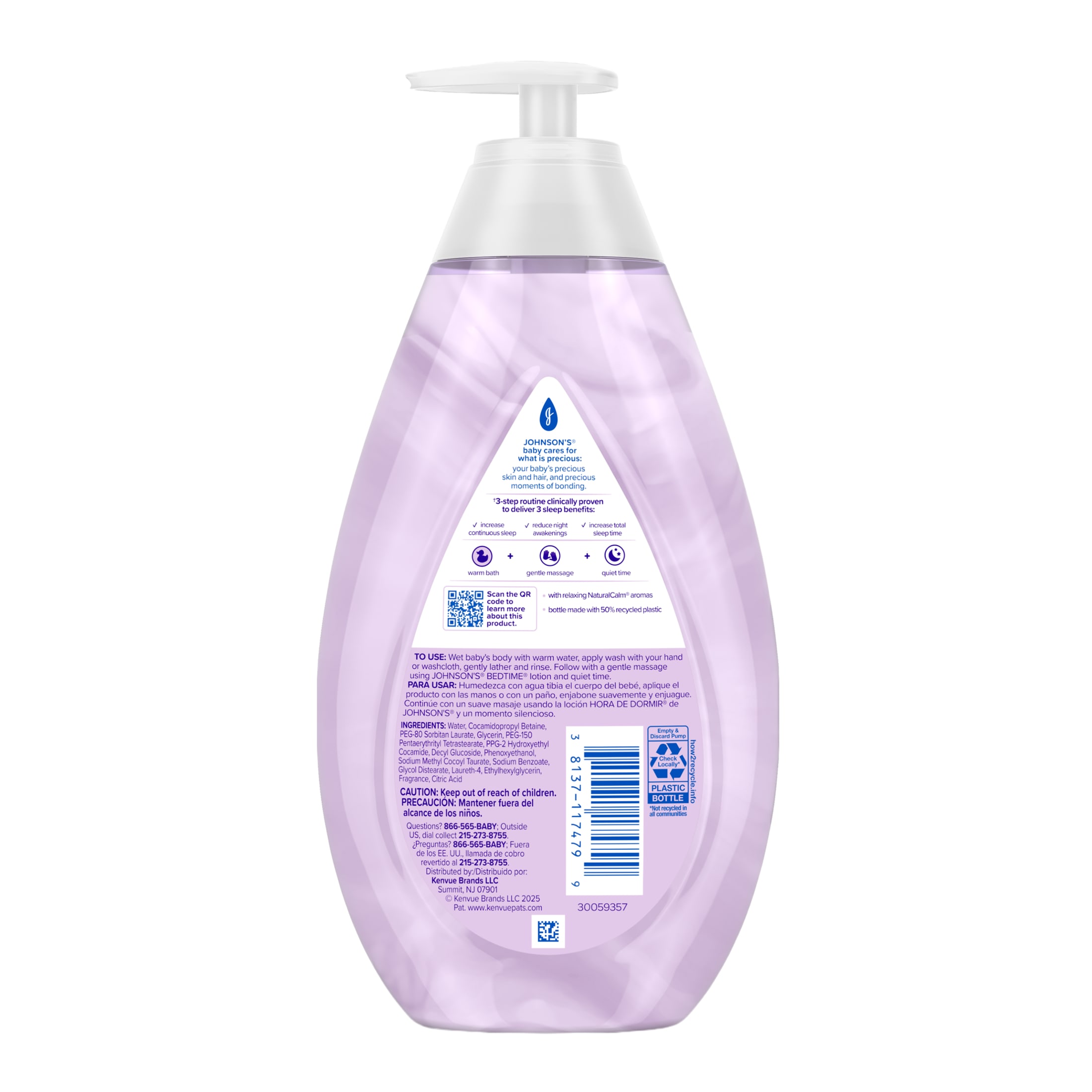 Johnson's Baby Bedtime Moisture Wash, Calming Aromas, 27.1 oz photo 8