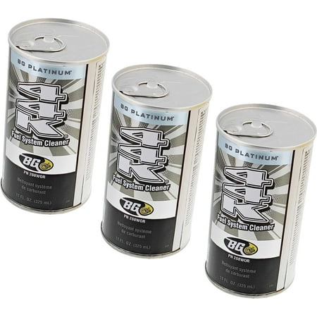 BG 44K Fuel System Cleaner Additive for Gasoline Vehicles, 11oz, 3 Cans