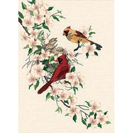 Black Crewel Embroidery Kit - Dimensions