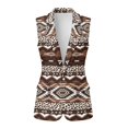 thumbnail image 2 of Uorisanigo Western Aztec Women's Vest Tops Sleeveless Size 4XL V Neck Women's Suit Vest with Pockets Open Front Vests Blazer Elegant Outerwear, 2 of 7
