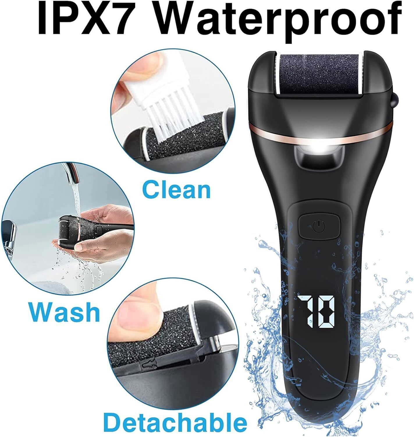 Professional Pedicure Tool Electric Foot Grinder File Callus Dead Skin Remover