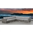 thumbnail image 3 of Living Source International 122" Wicker Patio Sectional with Cushions in Gray, 3 of 4
