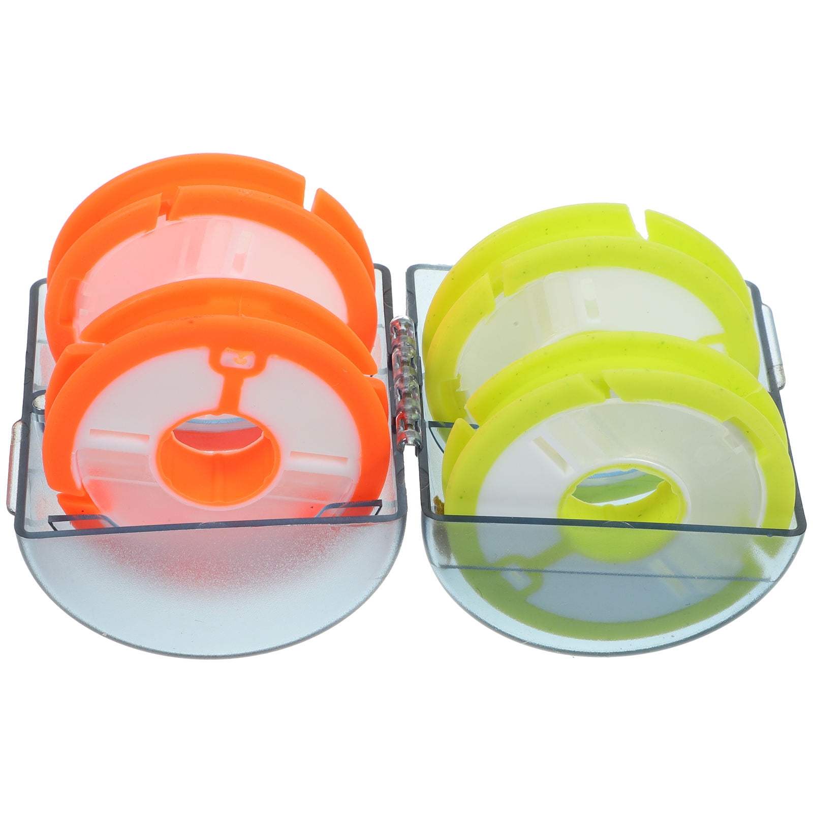 KONTONTY 1 Box Fishing Line Organizer Box Portable Plastic Spool Winder Holder for Fishing Line Storage and Tackle Accessories