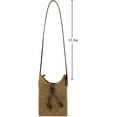 thumbnail image 5 of Kukuzhu Womens Small Straw Crossbody Bag Handwoven Beach Shoulder Bag Handbag Purse with Tassel for Summer, 5 of 6