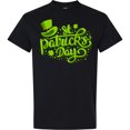 thumbnail image 3 of Inktastic St. Patrick's Day Hand Lettering with Green Top Hat T-Shirt, 3 of 5