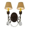 thumbnail image 4 of Meyda 142468 13 in. Antonia 2 Light with Crystals Wall Sconce, No Flowers, 4 of 5