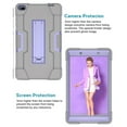 thumbnail image 3 of GoldCherry For Lenovo Tab E8 Case TB-8304F Heavy Duty Rugged Hybrid Armor with Build in Kickstand Cover for Lenovo Tab E8 TB-8304F/TB-8304F1 Tablet(Gray+Purple ), 3 of 7