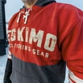 thumbnail image 3 of Eskimo® 41491 Varsity Hoodie, Unisex, Red, Large, 3 of 11