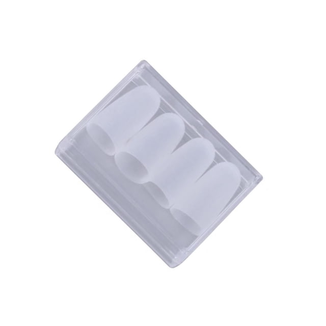 VONKY 4x Silicone Guitar Finger Guards for Guitar Beginner Stringed S Clear L