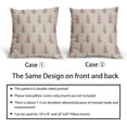 thumbnail image 6 of Christmas Tree Pillow Covers 18x18 Set of 2 Red Xmas Rustic Style Winter Print Decorative Outdoor Pillowcases Farmhouse Vintage Holiday Decorations Throw Cushion Case Decor for Couch Sofa Bed, 6 of 6