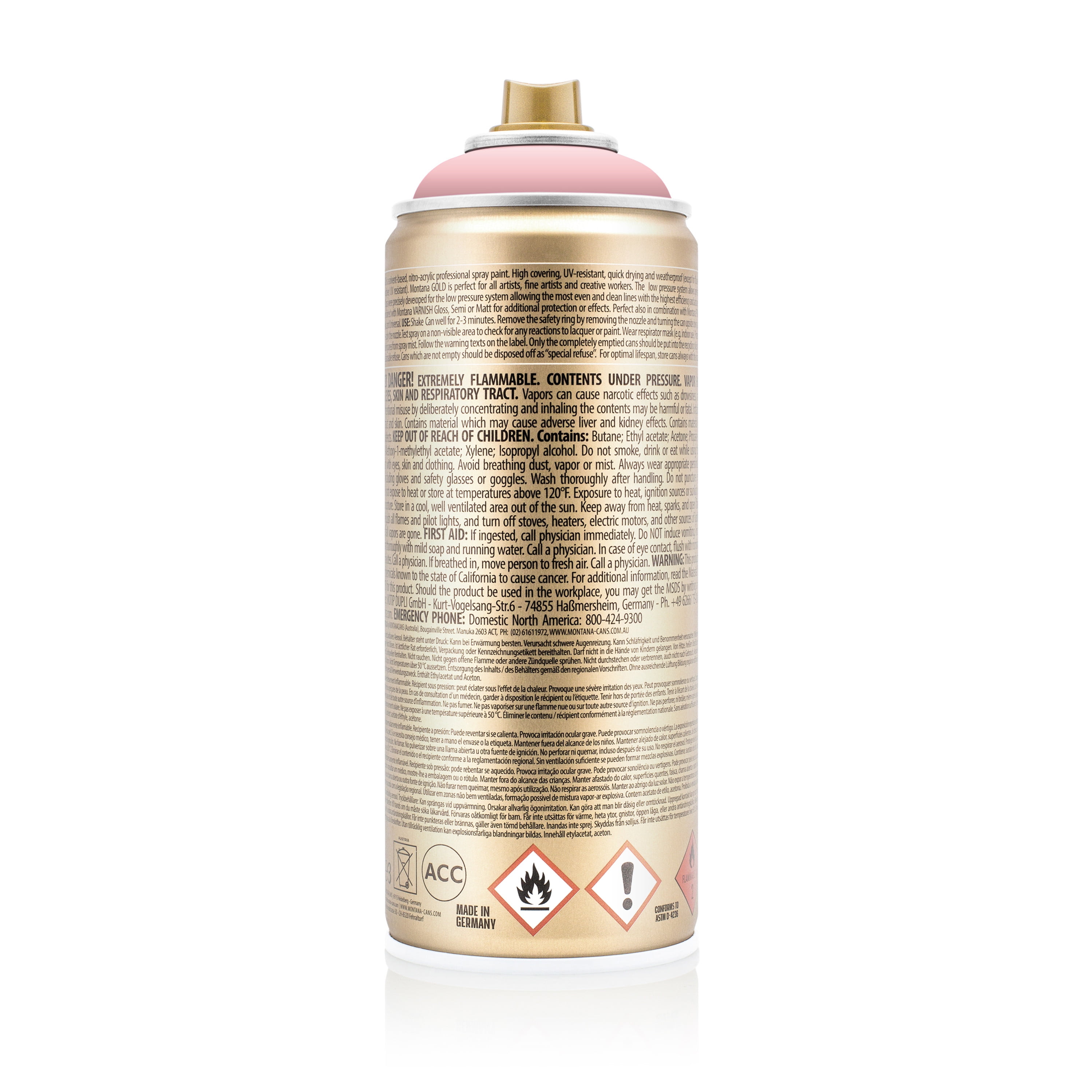Montana Cans GOLD Spray Paint, 400ml, Lychee 