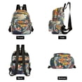thumbnail image 4 of FORMRS Mini Backpack Purse for Women Quilted Travel Daypack Casual Shoulder Bag, Colorful Goldfish, 4 of 7