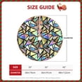 thumbnail image 2 of Sikiie Colored Glass Nativity Christmas Tree Skirt, Jesus Christian Winter Holiday Tree Mat Decoration(30-48IN)30", 2 of 6
