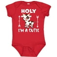 thumbnail image 3 of Inktastic I'm a Cutie White and Brown Holstein Cow with Arrows Boys or Girls Baby Bodysuit, 3 of 5