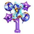 thumbnail image 4 of Juego de 6 globos digitales para fiesta temática de Sonic The Hedgehog para niños, productos decorativos de cumpleaños de Sonic, juguetes para niños, globos de helio, 4 of 5