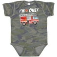 thumbnail image 3 of Inktastic I'm 1 Fire Truck 1st Birthday Boys or Girls Baby Bodysuit, 3 of 5