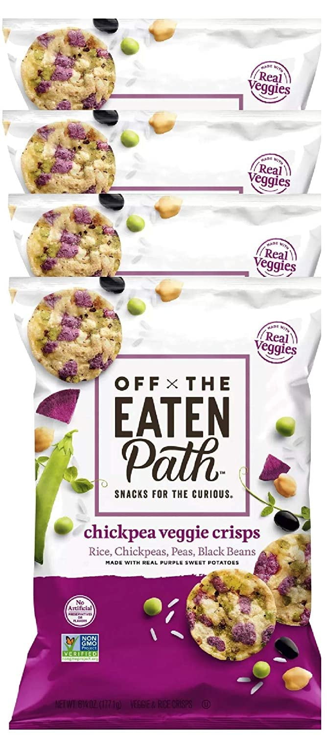 Off The Eaten Path Veggie Crisps made with Rice, Chickpeas, Peas and