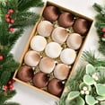 thumbnail image 5 of 15-Piece Christmas Ornaments Set - 3" Soft Hanging Balls for Xmas Tree, Holiday & Winter Wedding Decor, 5 of 9