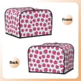thumbnail image 3 of Rateoe Hand Drawn Strawberry Pattern Toaster Covers 4 Slice Wide Slot,Bread Machine Cover,Bread Dust Cover & Fingerprint Protection,Appliance Covers, 3 of 6