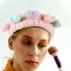 thumbnail image 2 of 2 diademas elásticas con forma de corazón para mujer, para maquillaje, 2 of 6