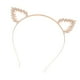 thumbnail image 3 of 1 diadema con orejas de gato huecas y diamantes de imitación para fiesta de disfraces., 3 of 8