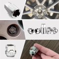 thumbnail image 4 of 4pcs M14x1.5 Wheel Lug Nut C Seat Wheel S+keys For Tesla S/3/x/y Wheels M14 X 1.5, 4 of 5