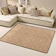 thumbnail image 1 of DouZhe Tapis Motif Dollar Antidérapant Lavable en Machine, Style Jaune, 63x48 Pouces, 1 of 6