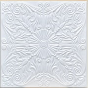 White Styrofoam Ceiling Tile Astana (Package of 8 Tiles) - same as Spanish Silver and R139