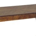 thumbnail image 3 of Benjara 70-86 Inch Extendable Dining Table with Trestle Base, 2 Tone, Brown, White, 3 of 6