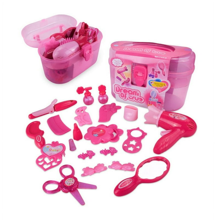 Pretty Me Makeup Set for Kids - Real Make Up Kit Safe for Little Girls Ages 3-8 Years - Pretend Play Sets Toys for Toddler, Kid - Gifts Age 3, 4, 5, 6