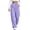 Purple, variant on YuXingFu Womens Capri Pants for Women Dressy Straight Cigarette High Regular - Raw Hem Office Black S