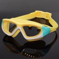 thumbnail image 1 of Gafas de natación para niños, antivaho, protección UV, con tapones para los oídos, gafas de natación HD amarillas Jormftte HMJM116-4, 1 of 5