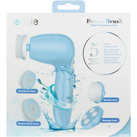 Kensie 5pc Facial Brush Set- Light Blue